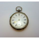 A SILVER POCKET WATCH