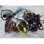 A COLLECTION OF COSTUME JEWELLERY