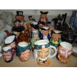 VARIOUS TOBY/CHARACTER JUGS, (Midwinter, Burlington etc) (s.d.)