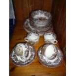 ROYAL WORCESTER PALISSY 'GAME SERIES' DINNERWARES, for a setting of four (20)