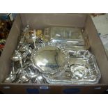 VARIOUS PLATED ITEMS AND CUTLERY