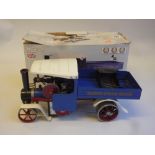 A BOXED MAMOD LIVE STEAM WAGON, No.SW1, body loose on chassis, complete with accessories, not