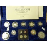 A MILLENIUM BOXED BOXED SILVER COLLECTION
