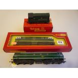 THREE BOXED AND UNBOXED TRI-ANG AND TRI-ANG HORNBY OO GAUGE DIESEL LOCOMOTIVES, Hymek D7063, Class