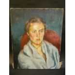 BROOKE, BRYAN, 'Biddy Gell' oil on canvas, signed, titled and dated verso, 51cm x 40cm