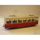 A BOXED SCHIEDE G SCALE WURTTEMBERISCHEN NEBENBAHN RAILBUS TRAILER CAR, (P001r)