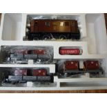 A BOXED L.G.B. G SCALE RHATISCHE BAHN FREIGHT TRAIN SET, comprising GE2/4 electric locomotive, No.