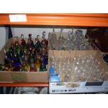 THREE BOXES OF GLASS BELLS, (3)