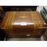 AN INLAID WORK BOX