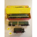 THREE BOXED AND UNBOXED HORNBY DUBLO DIESEL LOCOMOTIVES, Deltic 'Crepello' D9012, (2234), Met-Vic