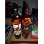 TWO BOTTLES OF WHISKY, (Grants and Famous Grouse) and six bottles sherry (8)