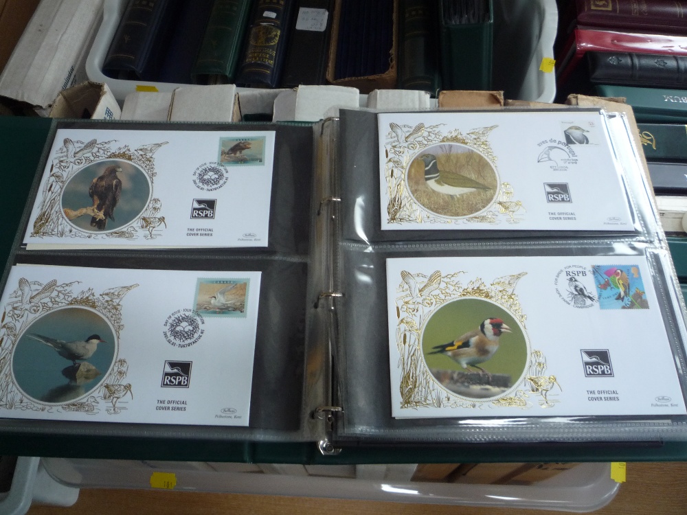 A LARGE ACCUMULATION OF MODERN COMMEMORATIVE COLLECTIONS, in albums and folders, in nine boxes - Image 3 of 7
