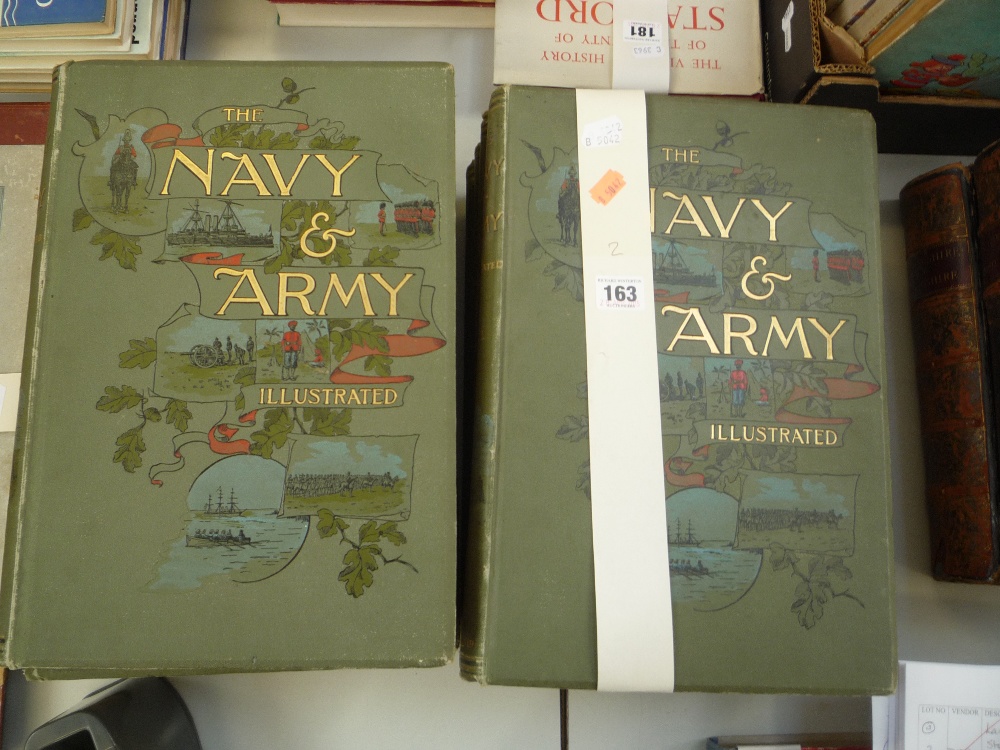NAVY AND ARMY ILLUSTRATED, nine bound volumes, 1895-1899