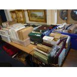 A LARGE ACCUMULATION OF MODERN COMMEMORATIVE COLLECTIONS, in albums and folders, in nine boxes