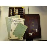 A CASED CHINESE MAH-JONG SET, 1930's, and an abacus (both with instructions) (2)