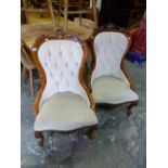 A PAIR OF MODERN SPOONBACK CHAIRS (2)