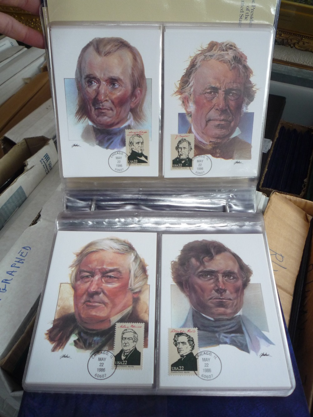 A LARGE ACCUMULATION OF MODERN COMMEMORATIVE COLLECTIONS, in albums and folders, in nine boxes - Image 6 of 7