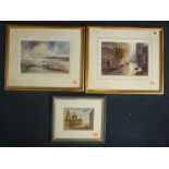 A GROUP OF LANDSCAPE PICTURES, to include Vlad Sobor views of St Petersburg and views of Italian