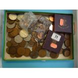 A PARCEL OF COINS, to include two Festival of Britain Crown coins