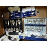 A QUANTITY OF BOXED FLATWARE, toinclude spoos etc