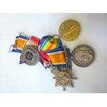 WWI TRIO OF MEDALS, (loose) correctly named to 3124 L/Cpt J. Wright, North Staffs Regiment Sjt on