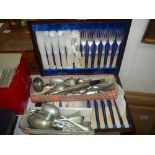 A CANTEEN OF FISH EATERS, and various other flatware etc