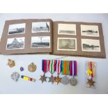 WWII GROUP OF SIX MEDALS, attributed to J.F. Tuckwood 3/4th county of London Yeomanry '