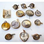 A NUMBER OF SMALL BUTTONS, PIN BADGES, thirteen in total all relating to the Royal Family mainly