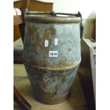 A GALVANISED WELL BUCKET