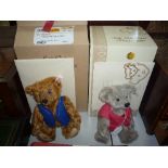 TWO BOXED STEIFF CLUB EVENT TEDDY BEARS, 2004 21cm red-brown bear, Limited Edition No.1359 and