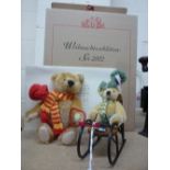 A BOXED STEIFF CHRISTMAS SLEDGE SET 2002, comprising two bears and sledge, Limited Edition 1210/3000