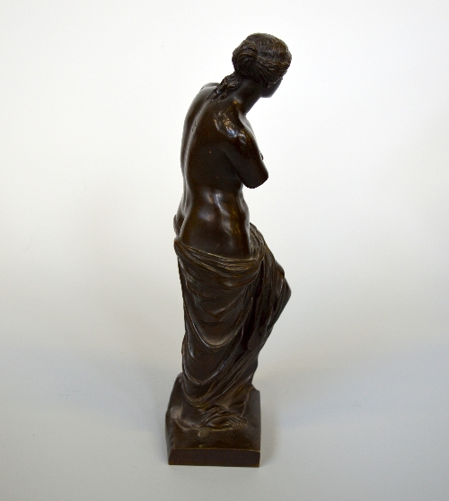 AFTER THE ANTIQUE, Venus de Milo, patinated bronze, inscribed Rolland Musee Du L ouvre, - Image 2 of 3