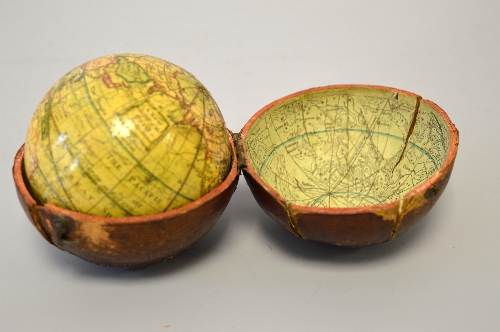 A NEW GLOBE OF THE EARTH BY DUDLEY ADAMS, a 3 inch terrestrial pocket globe, early 19th Century,