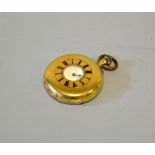 AN 18CT DEMI-HUNTER POCKET WATCH, movement is three quarter plate, made by Webb & Biggleswade, circa