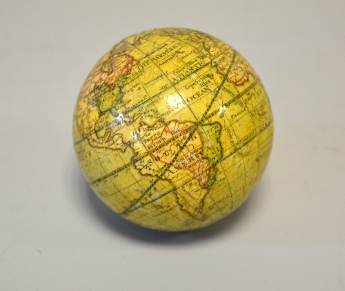 A NEW GLOBE OF THE EARTH BY DUDLEY ADAMS, a 3 inch terrestrial pocket globe, early 19th Century, - Image 6 of 6