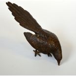 A COLD PAINTED BRONZE OF A MAGPIE, Bergmann style, approximate height 17cm