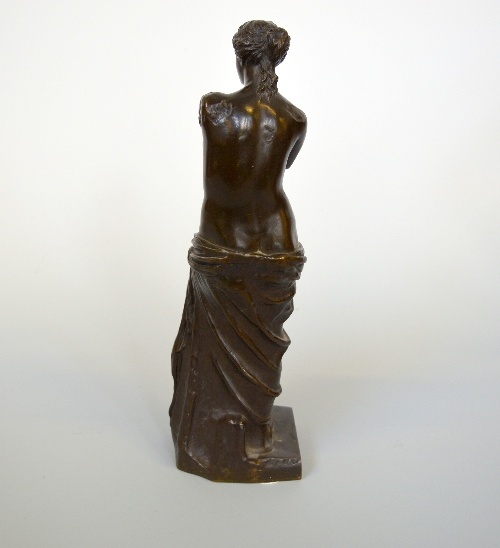 AFTER THE ANTIQUE, Venus de Milo, patinated bronze, inscribed Rolland Musee Du L ouvre, - Image 3 of 3