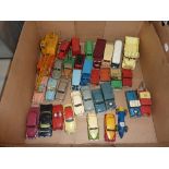 A QUANTITY OF UNBOXED AND ASSORTED PLAYWORN DIECAST VEHICLES, to include Dinky Toys Ferrari Racing