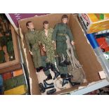 A QUANTITY OF ACTION MAN DOLLS, includes three talking examples, which are just about still