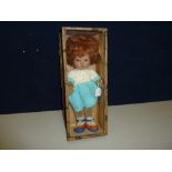 A BOXED CHAD VALLEY FELT 'BAMBINA' DOLL, No.752/0, label to both feet, fixed eyes, jointed body,