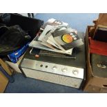 DANSETTE RECORD PLAYER, and a small collection of L.P's and singles (parcel)