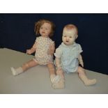 A LARGE COMPOSITION DOLL, no makers marks except '40' to nape of neck and 'Cinderella' No.4 to