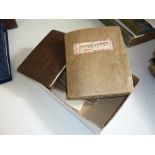 FOUR AUTOGRAPH ALBUMS, mainly inter-war, football and entertainment, including West Bromwich Albion,