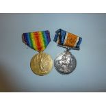 BRITISH WAR AND VICTORY MEDAL, pair correctly named to 58271 Pte J. Evans, South Staffordshire