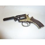 ADAMS & CO, LONDON, 5 SHOT REVOLVER, walnut handle