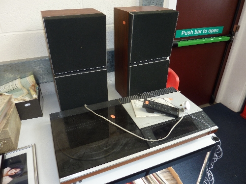 BANG AND OLUFSEN BEOCENTRE 7007 AND TERMIND/REMOTE, with a pair of Beovox S55 speakers