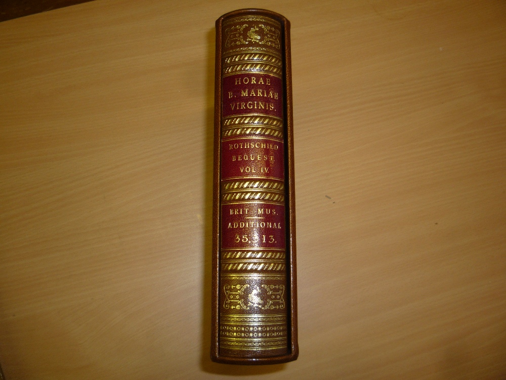 HORAE B. MARIAE VIRGINIS, (Rotschild Bequest Vol IV), sumptuous full leather binding with - Image 2 of 2
