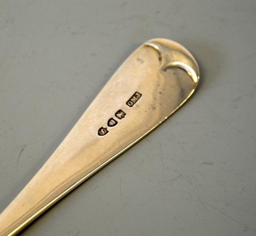 FOUR SILVER BASTING SPOONS, various dates and makers, London 1893 Josiah Williams & Co, London - Image 5 of 5