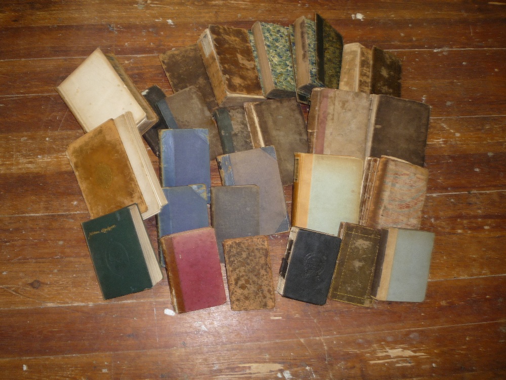 TWO BOXES OF MAINLY LEATHER BOUND BOOKS, old medical books