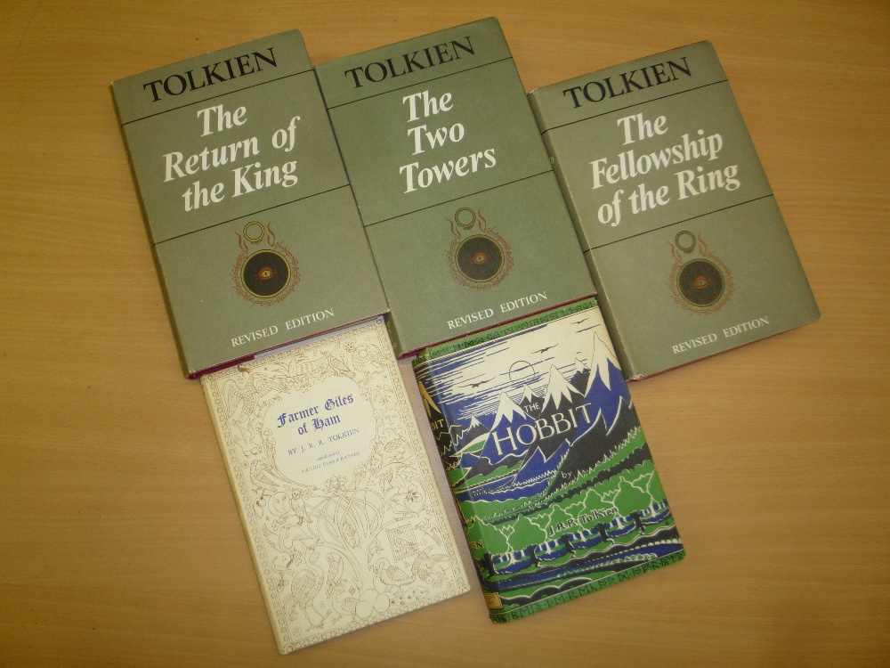 TOLKIEN, J.R.R., The Lord of The Rings, three volume set in dust covers, comprising one second